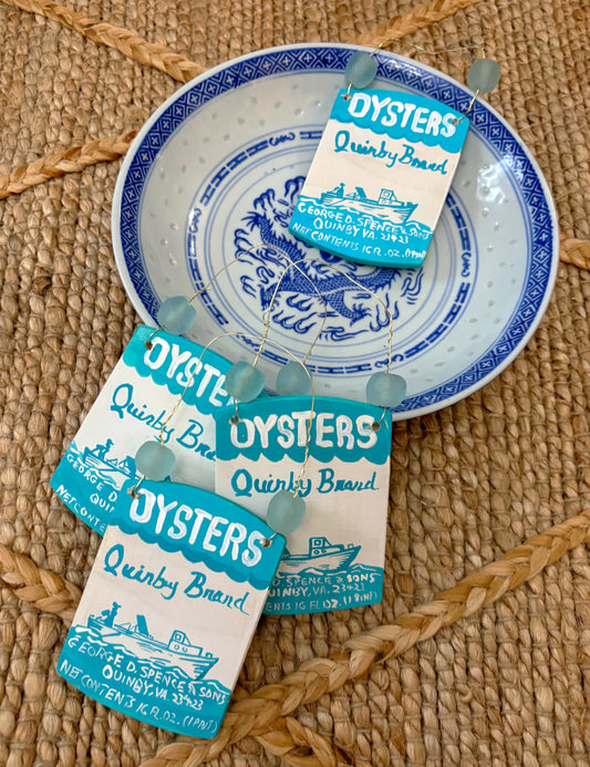 George D. Spence & Sons Quinby Brand Oyster Can Ornament